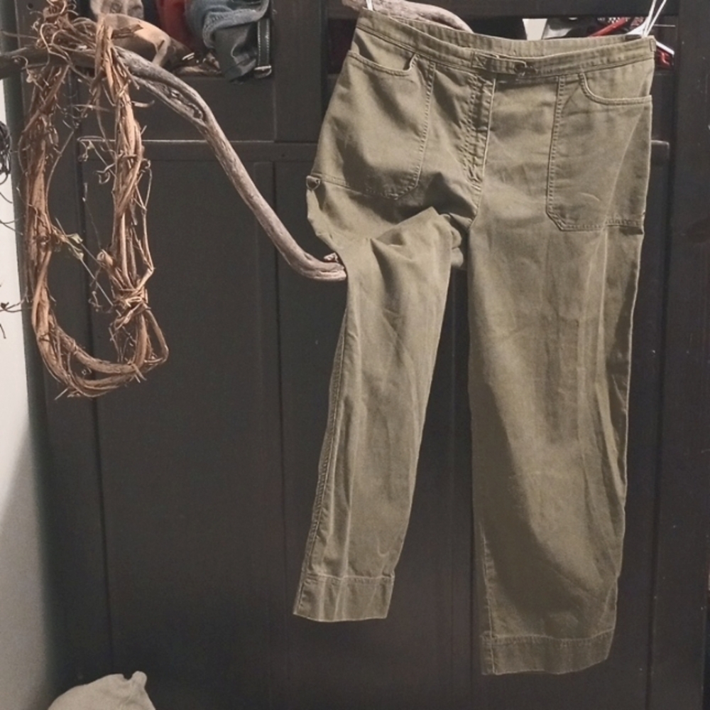 Vintage Ralph Lauren army green women's trousers size 14
